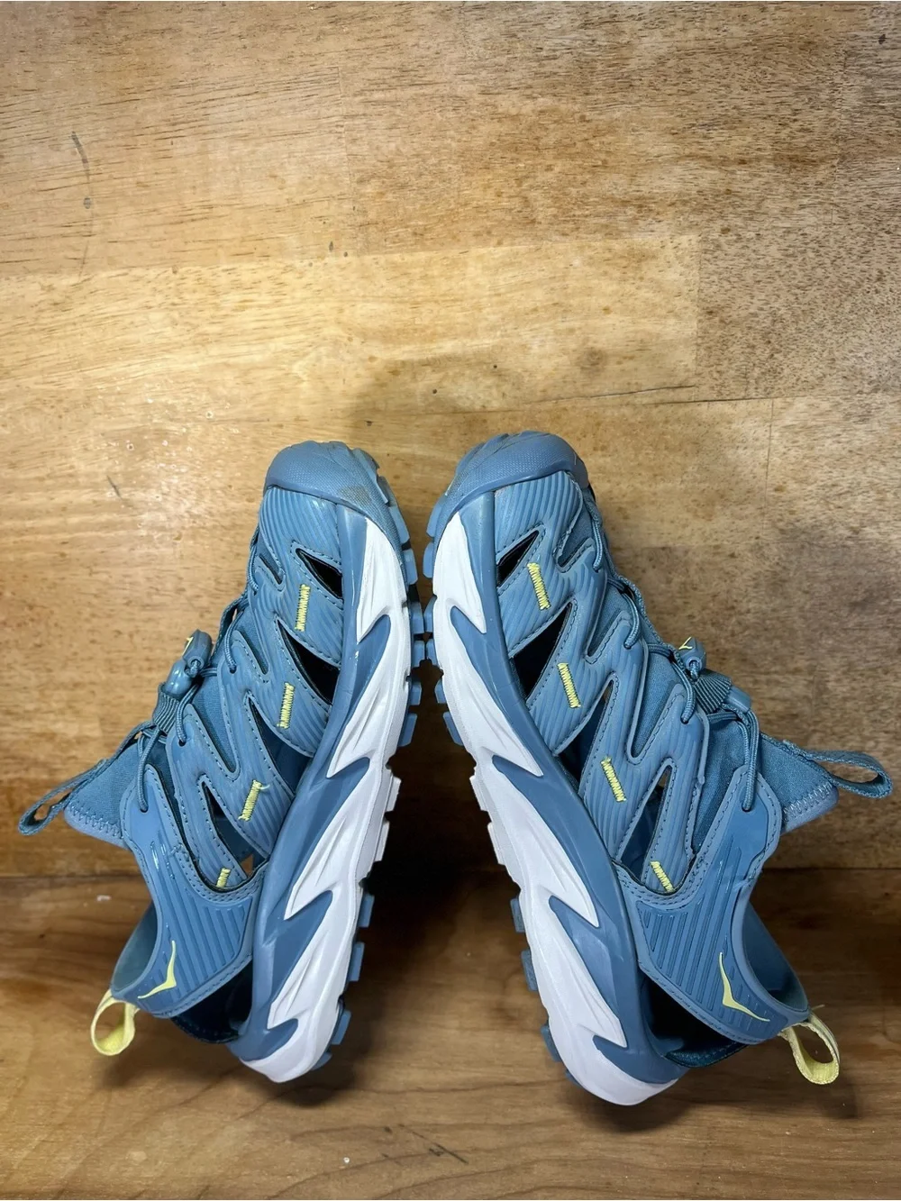 Hoka One One Hopara Womens Sz 6 Hiking Sandals Shoes Provincial Blue Lunar Rock
